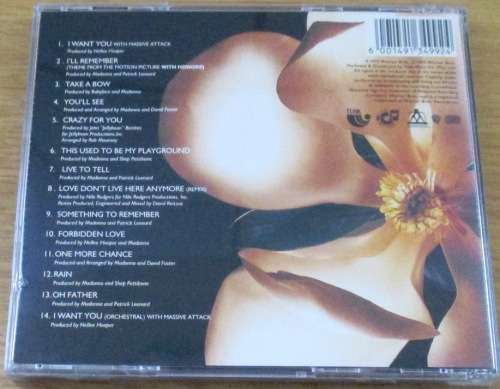 MADONNA Something to Remember  [Shelf Z Box 5]