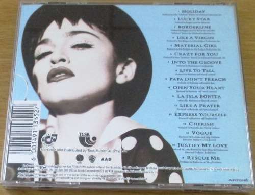 MADONNA Immaculate Collection  [Shelf Z Box 5]