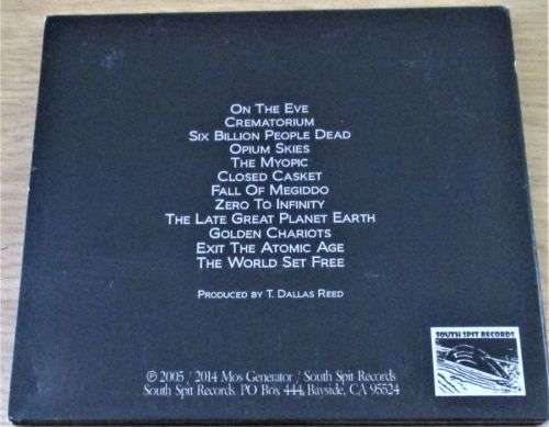 MOS GENERATOR The Late Great Planet Earth Digipak  [Shelf Z Box 6]