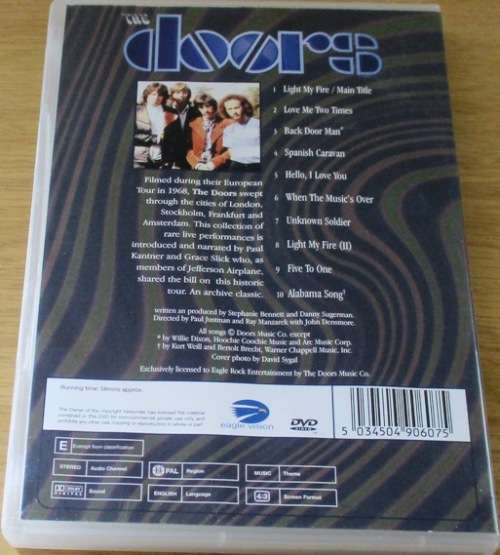 THE DOORS  Live in Europe 1968 DVD