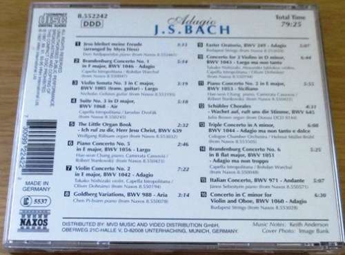 J.S. BACH Adagio   [Classical Box 4]