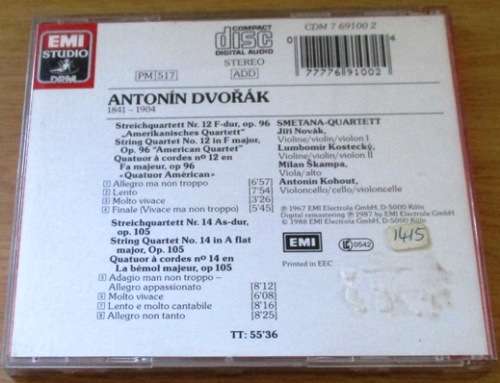 DVORAK Smetana Quartett [Classical Box 4]