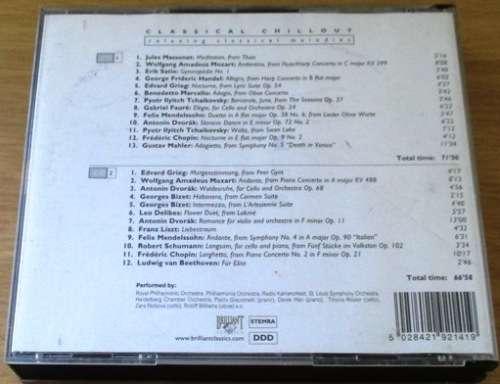 CLASSICAL CHILL OUT 2XCD FATBOX  [Classical Box 4]