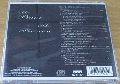 THE PIANO... THE PASSION Beethoven Tchaikovsky etc  [Classical Box 3]