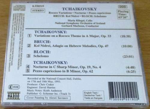 TCHAIKOVSKY Variations on a Rococo Theme  [Classical Box 3]