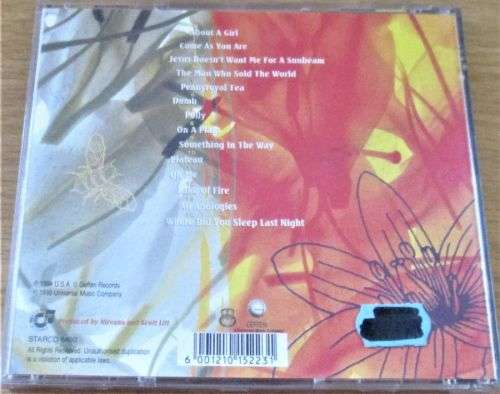 NIRVANA MTV Unplugged in New York CD   [Shelf Z Box 8]