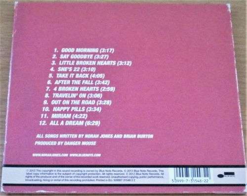 NORAH JONES ... Little Broken Hearts CD   [Shelf Z Box 8]