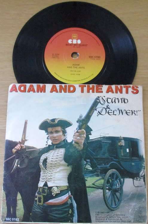 ADAM AND THE ANTS Stand and Deliver South African Pressing 7 Single VINYL