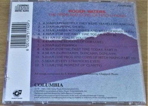ROGER WATERS The Pros and Cons of Hitchhiking  CD [Shelf Z Box 9]