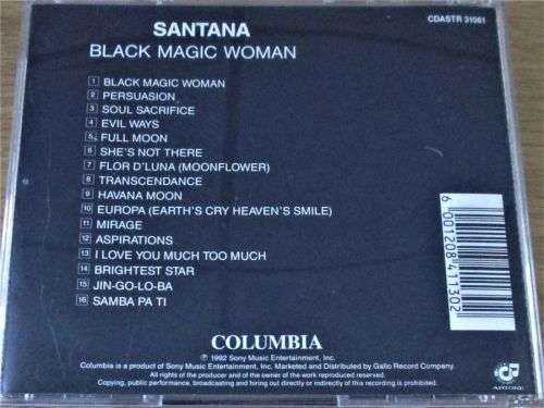 SANTANA Black Magic Woman  CD [Shelf Z Box 9]