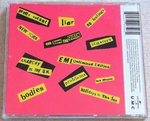 SEX PISTOLS Nevermind the Bollocks EUROPEAN 2012 Re-Issue Cat# SexPisCD1977