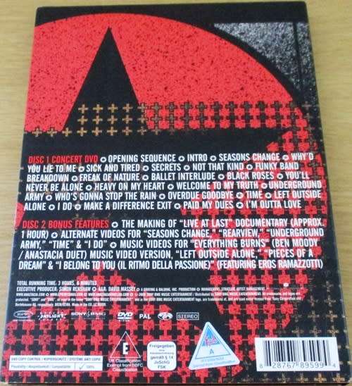 ANASTACIA Live at Last DVD