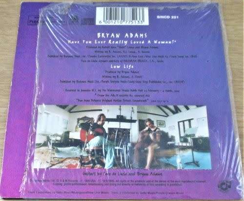 BRYAN ADAMS Have you Ever Loved a Woman? CD Single South African Issue  [card sleeve box]