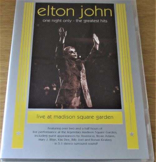 ELTON JOHN One Night Only The Greatest Hits DVD