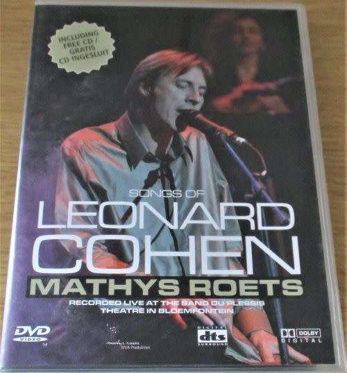 MATHYS ROETS Songs of Leonard Cohen DVD