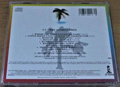 U2 The Joshua Tree  CD [Shelf Z Box 4]