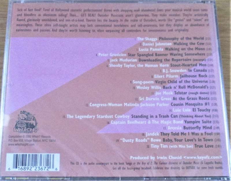 VARIOUS Songs in the Key of Z The Curios Universe of Outsider Music CD   [Shelf Z Box 10]