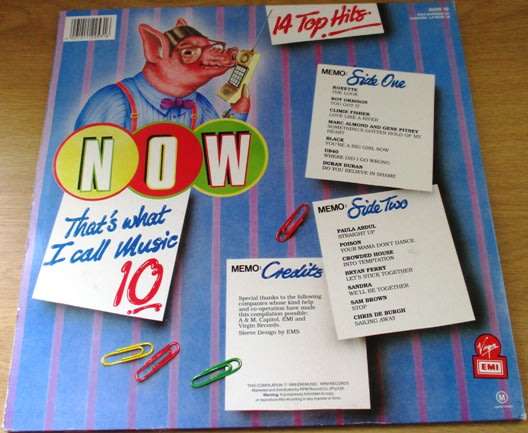 NOW THAT'S WHAT I CALL MUSIC 10 VINYL LP Record