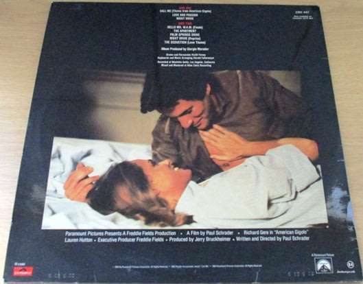 AMERICAN GIGOLO O.S.T.  VINYL LP Record
