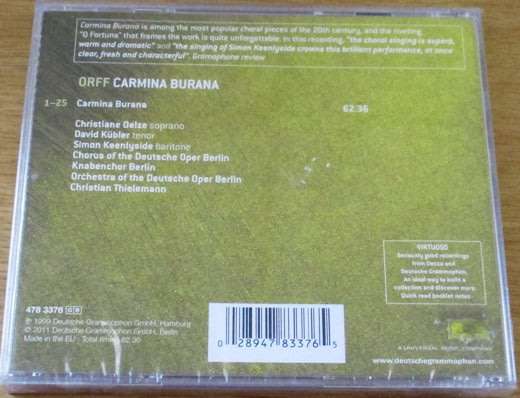 ORFF Carmina Burana CD