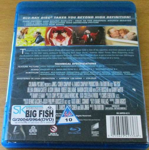BIG FISH Ewan McGregor Blu Ray