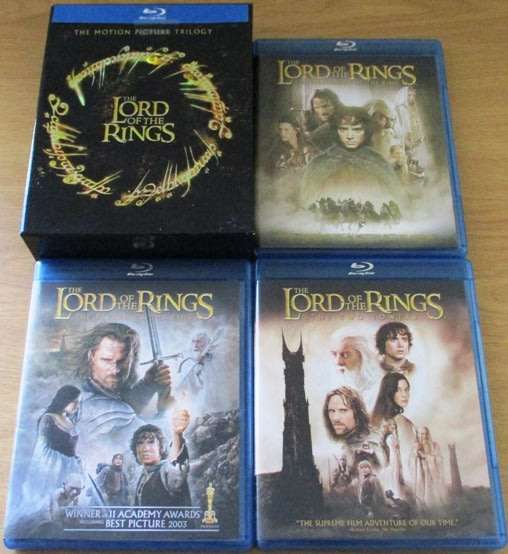LORD OF THE RINGS The Motion Picture Trilogy  Blu Ray