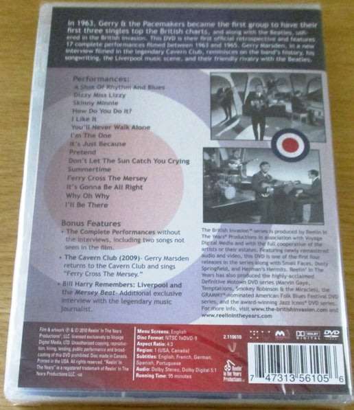 GERRY AND THE PACEMAKERS It's Gonna Be All Right 1963-1965 DVD