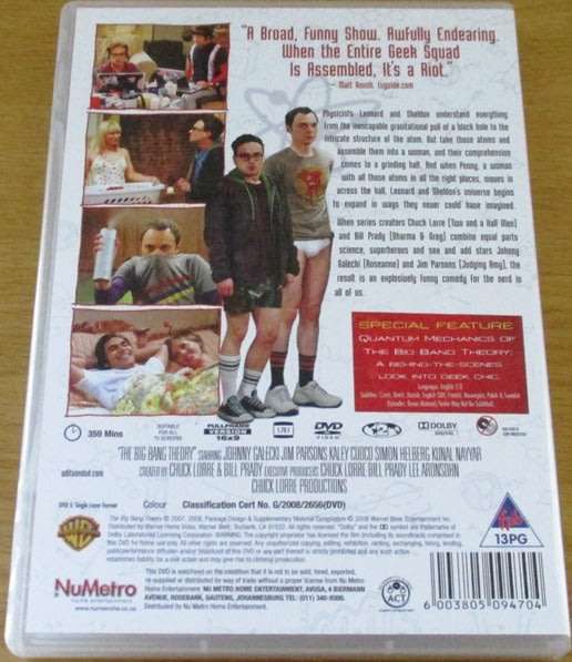 THE BIG BANG THEORY Seasons 1 DVD