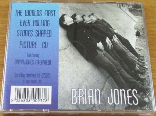 ROLLING STONES Brian Jones Interview Shaped CD