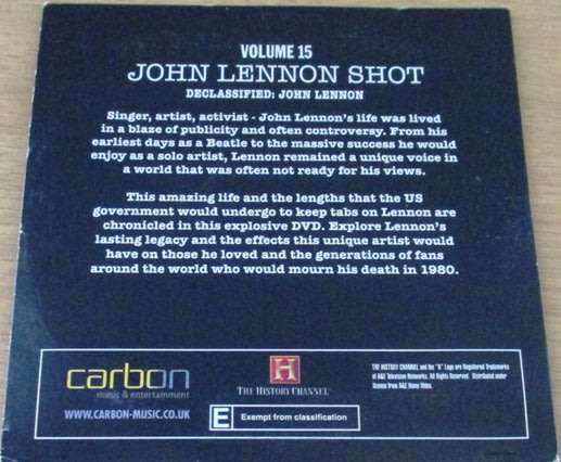 JOHN LENNON Shot Events That Shook the World   [Cardsleeve box]