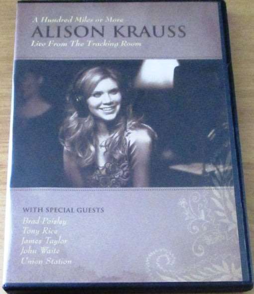 ALISON KRAUSS A Hundred Miles or More Live From The Tracking Room DVD
