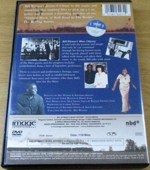 BILL WYMAN'S BLUES ODYSSEY featuring Leadbelly BB King Muddy Waters DVD