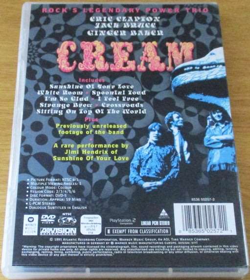 CREAM Strange Brew  DVD
