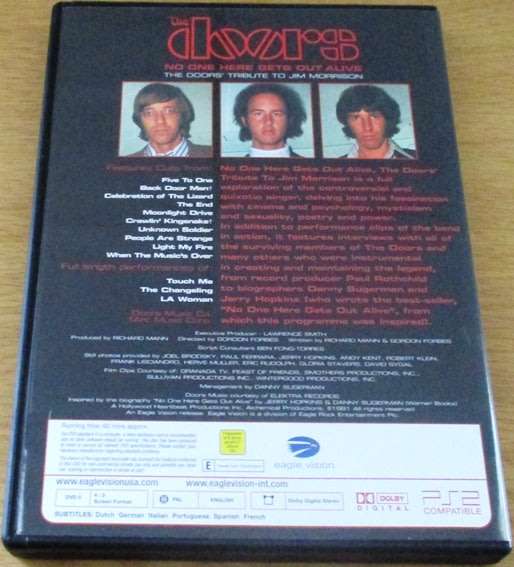 THE DOORS NO One Here Gets Out Alive DVD