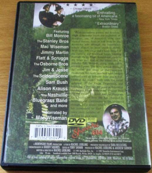 HIGH LONESOME The Story of Bluegrass Music DVD