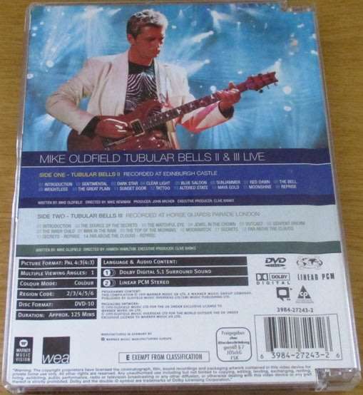 MIKE OLDFIELD Tubular Bells II Live DVD