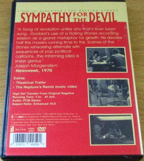 THE ROLLING STONES Sympathy for the Devil DVD