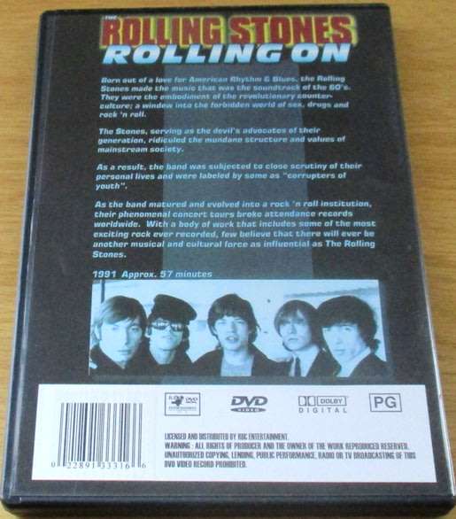 THE ROLLING STONES Rolling On DVD