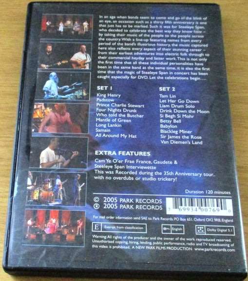 STEELEYE SPAN  The 35th Anniversary World Tour 2004 DVD