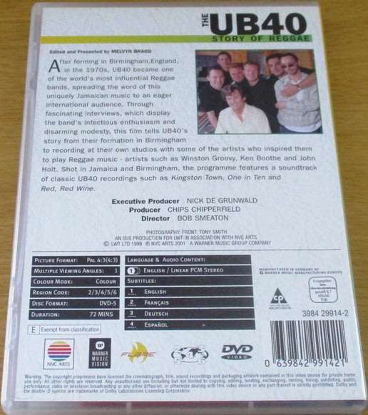 UB40 Story of Reggae DVD