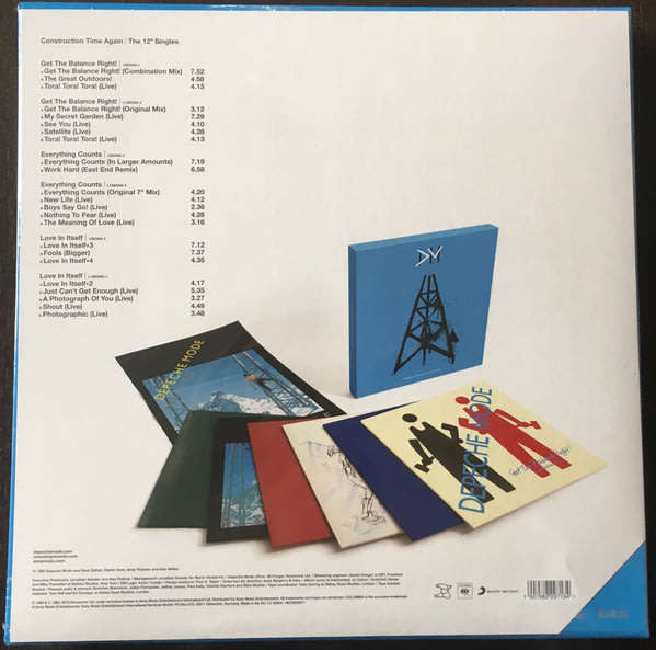 DEPECHE MODE Construction Time Again | The 12" Singles VINYL BOX SET