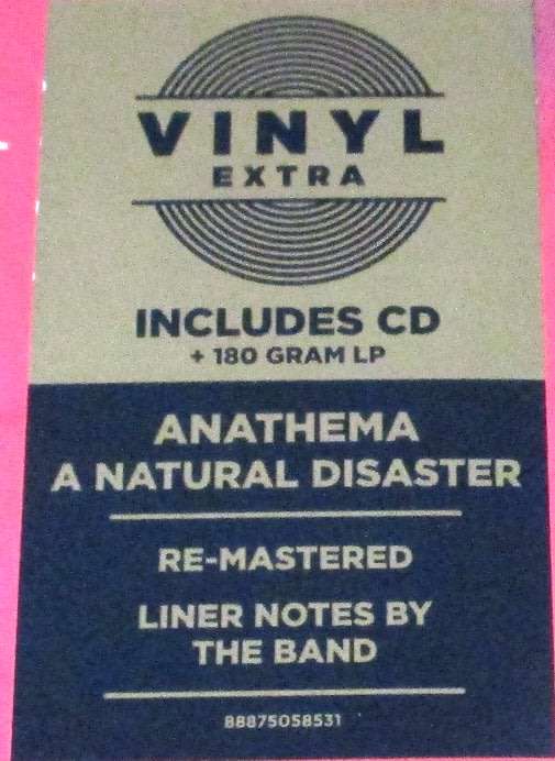 ANATHEMA A Natural Disaster 2015 Remastered Re-Issue 2015 European repressing VINYL RECORD + CD