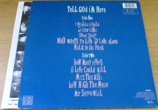 HURRAH Tell God I'm Here IMPORT LP Vinyl Record