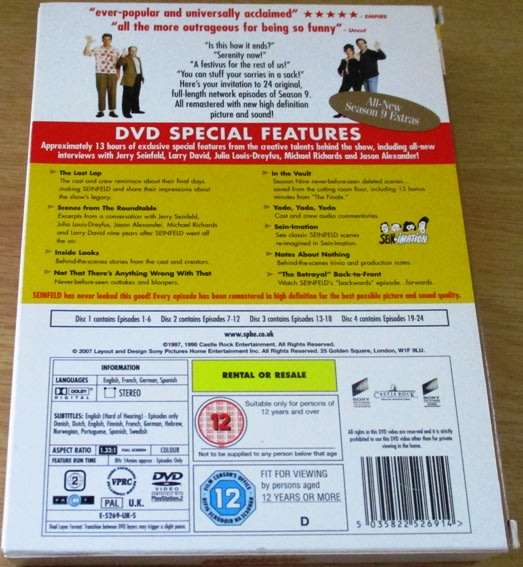SEINFELD  Season 9 Series DVD
