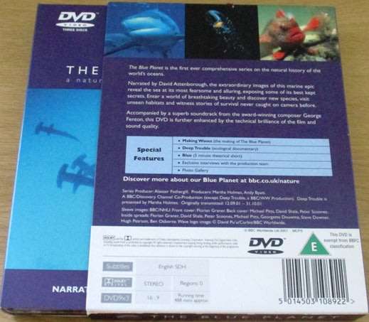 THE BLUE PLANET The Natural History of the Oceans BBC DVD  [BBOX 1]