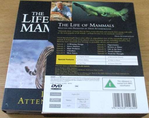 THE LIFE OF MAMMALS The Complete Series BOX SET