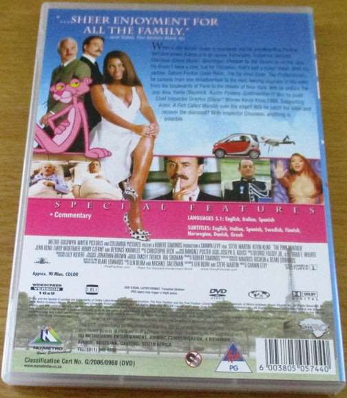 THE PINK PANTHER Steve Martin DVD