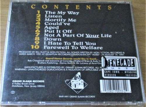 NON-FICTION Preface [Heavy Metal] CD  [Shelf G Box 8]