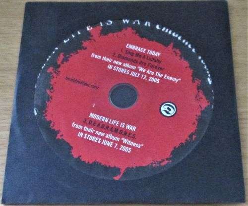 EMBRACE TODAY + MODERN LIFE IS WAR CD  [cardsleeve box]