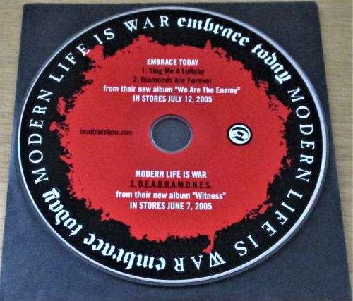 EMBRACE TODAY + MODERN LIFE IS WAR CD  [cardsleeve box]